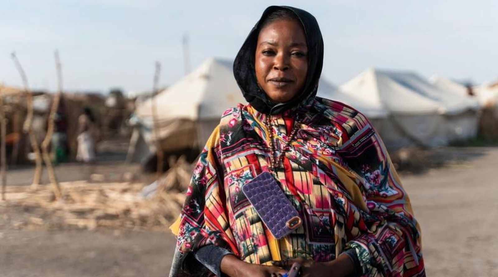 Habiba Shoaib, lideresa comunitaria y representante de personas desplazadas internas del estado de Nilo Azul, Sudán. Foto: ACNUR, Ala Kheir Habiba Shoaib, lideresa comunitaria y representante de personas desplazadas internas del estado de Nilo Azul, Sudán. Foto: ACNUR, Ala Kheir