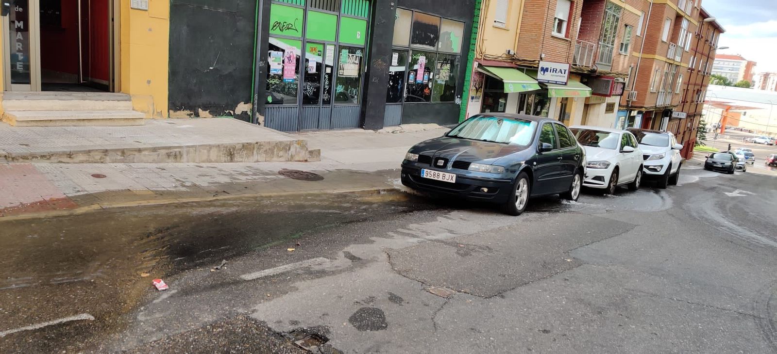 Reventón de una tubería en Campo de Marte (6)