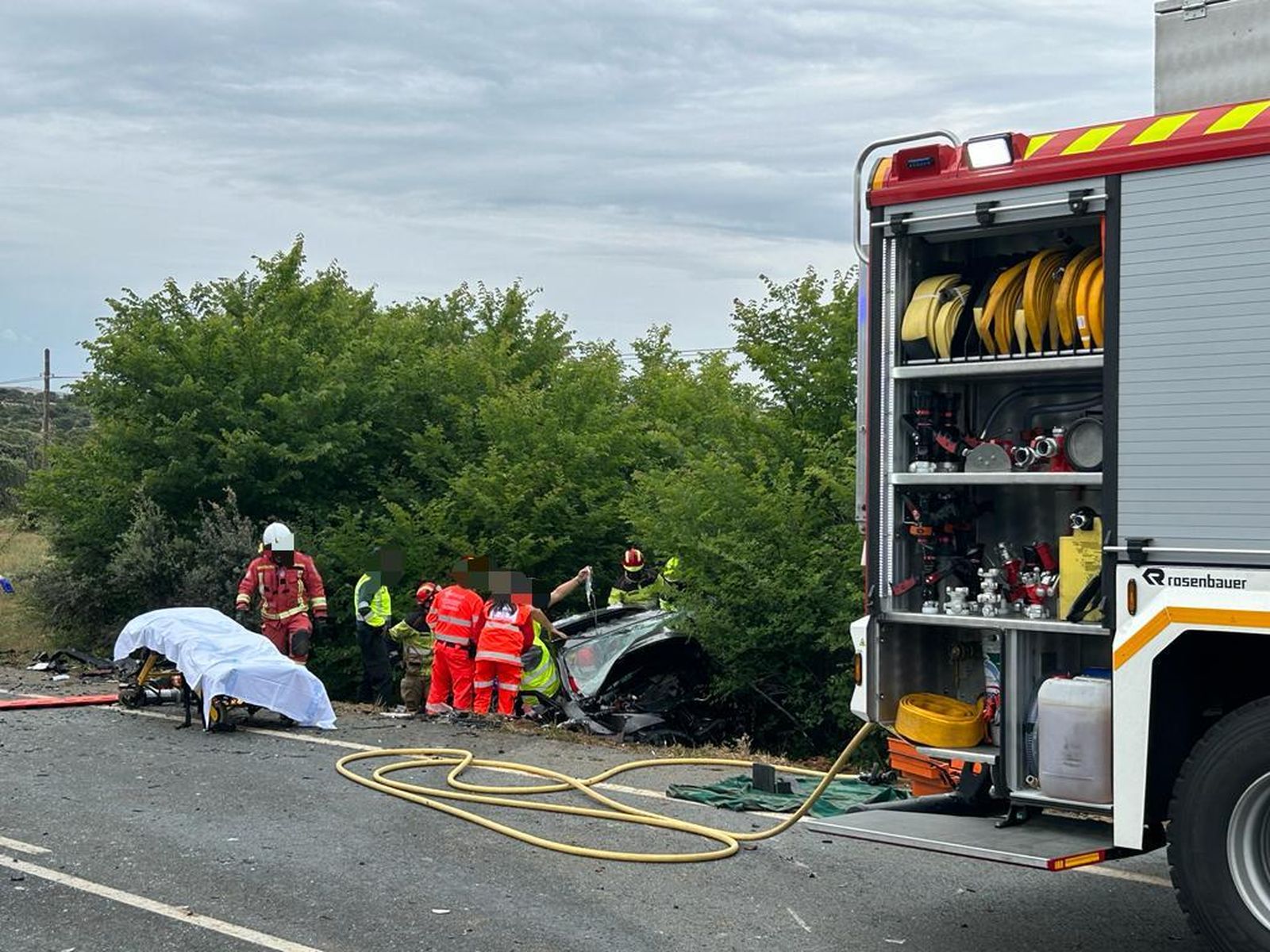 Accidente multitudinario Gargabete. Fotos Juanes