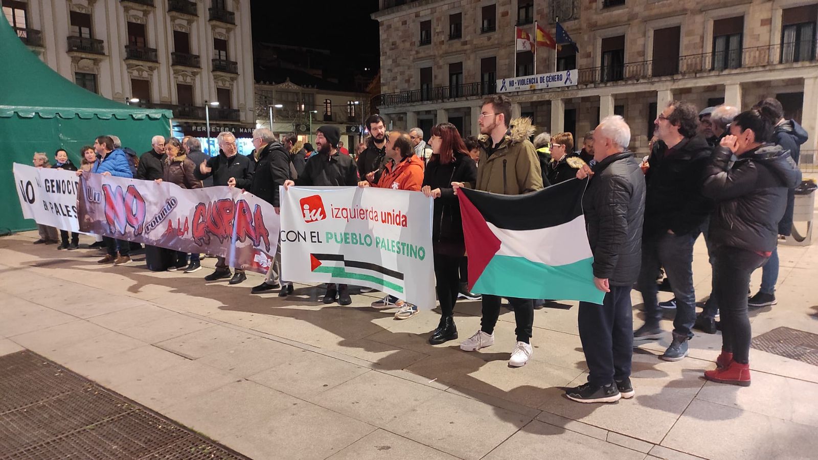 Concentración para conmemorar el Día Internacional de Solidaridad con el Pueblo Palestino. Archivo.