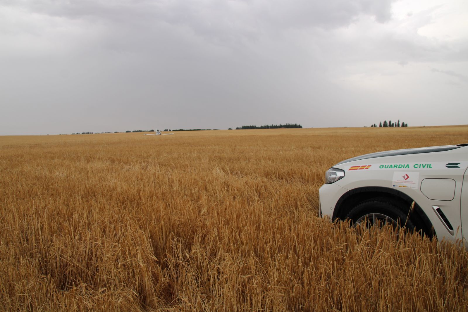 Aterrizaje forzoso de una avioneta de Matacán en Rágama
