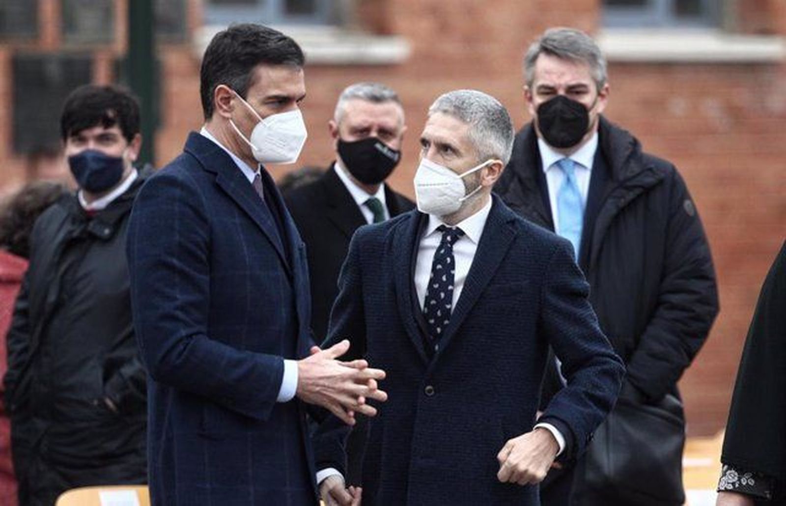 Pedro Sánchez y Fernando Grande Marlaska. | FOTO: EP