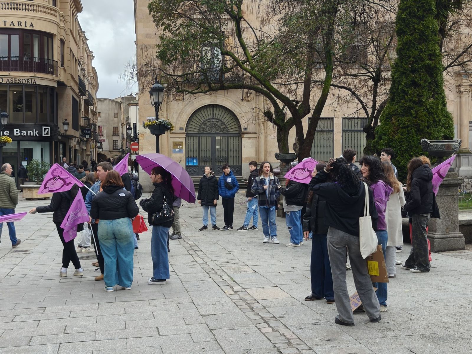 Los estudiantes de Salamanca se manifiestan por el 8M