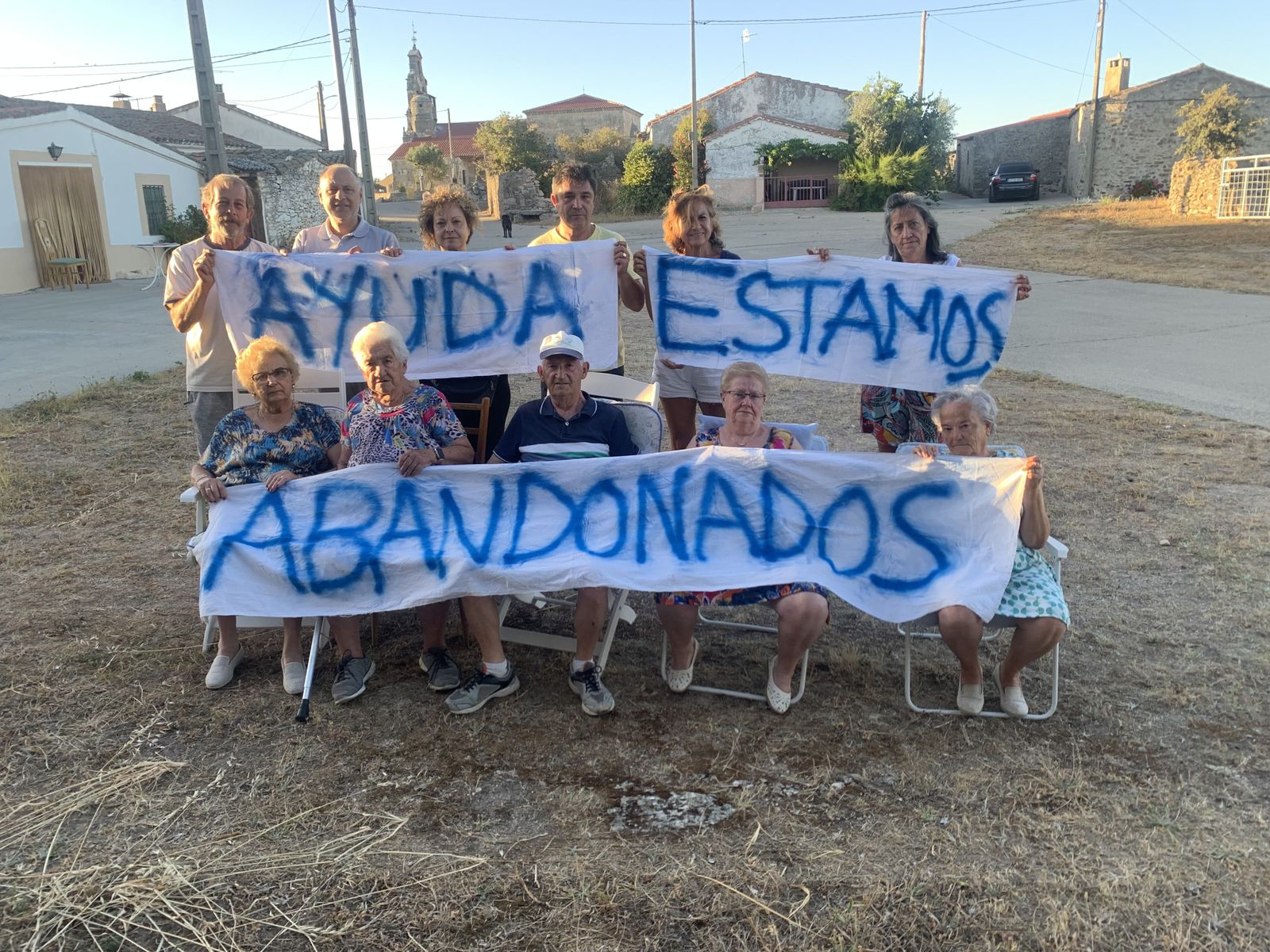 Vecinos afectados en Viñuela de Sayago