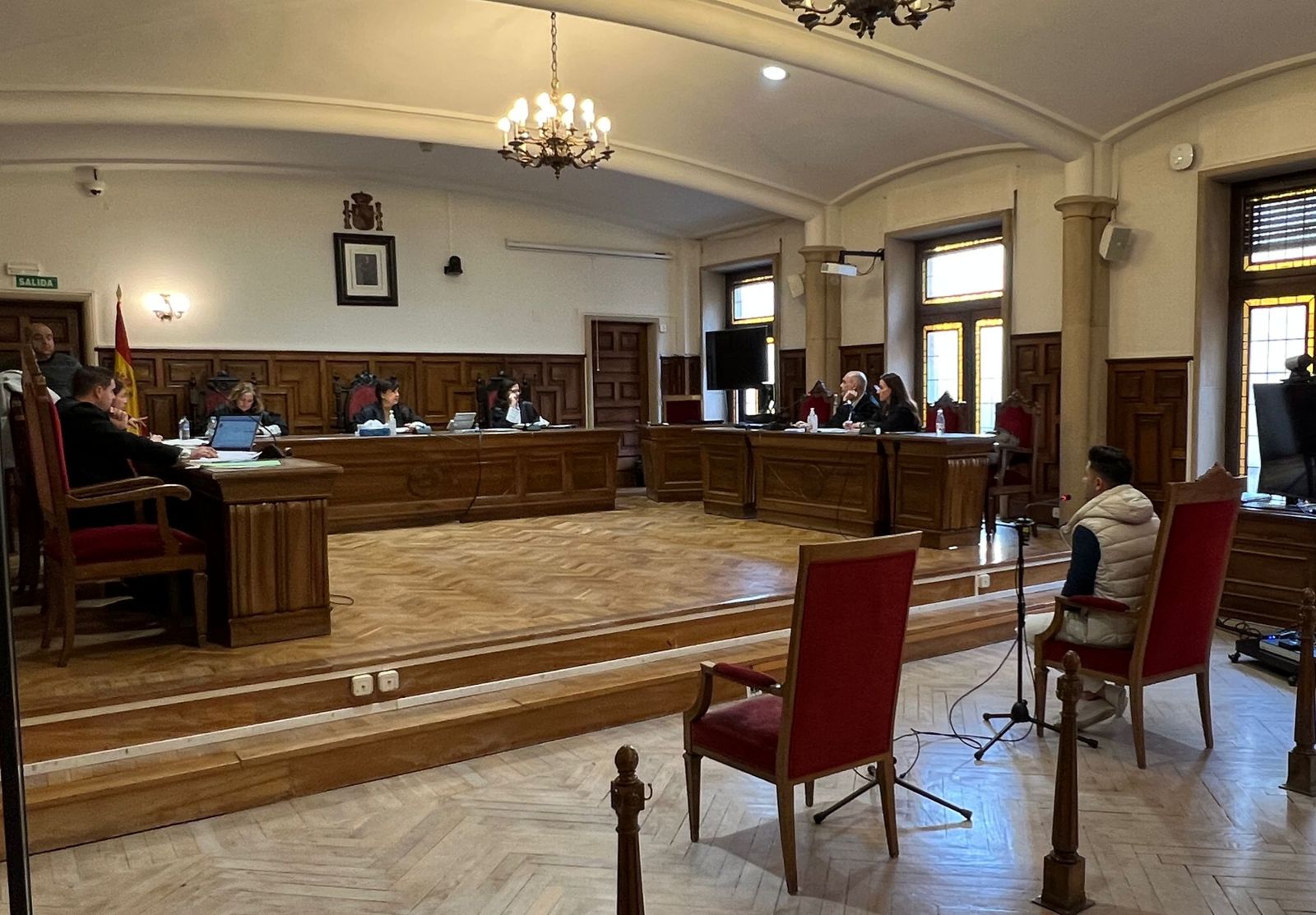 J.C.G.B, acusado de agresión sexual durante el juicio celebrado en la Audiencia Provincial.