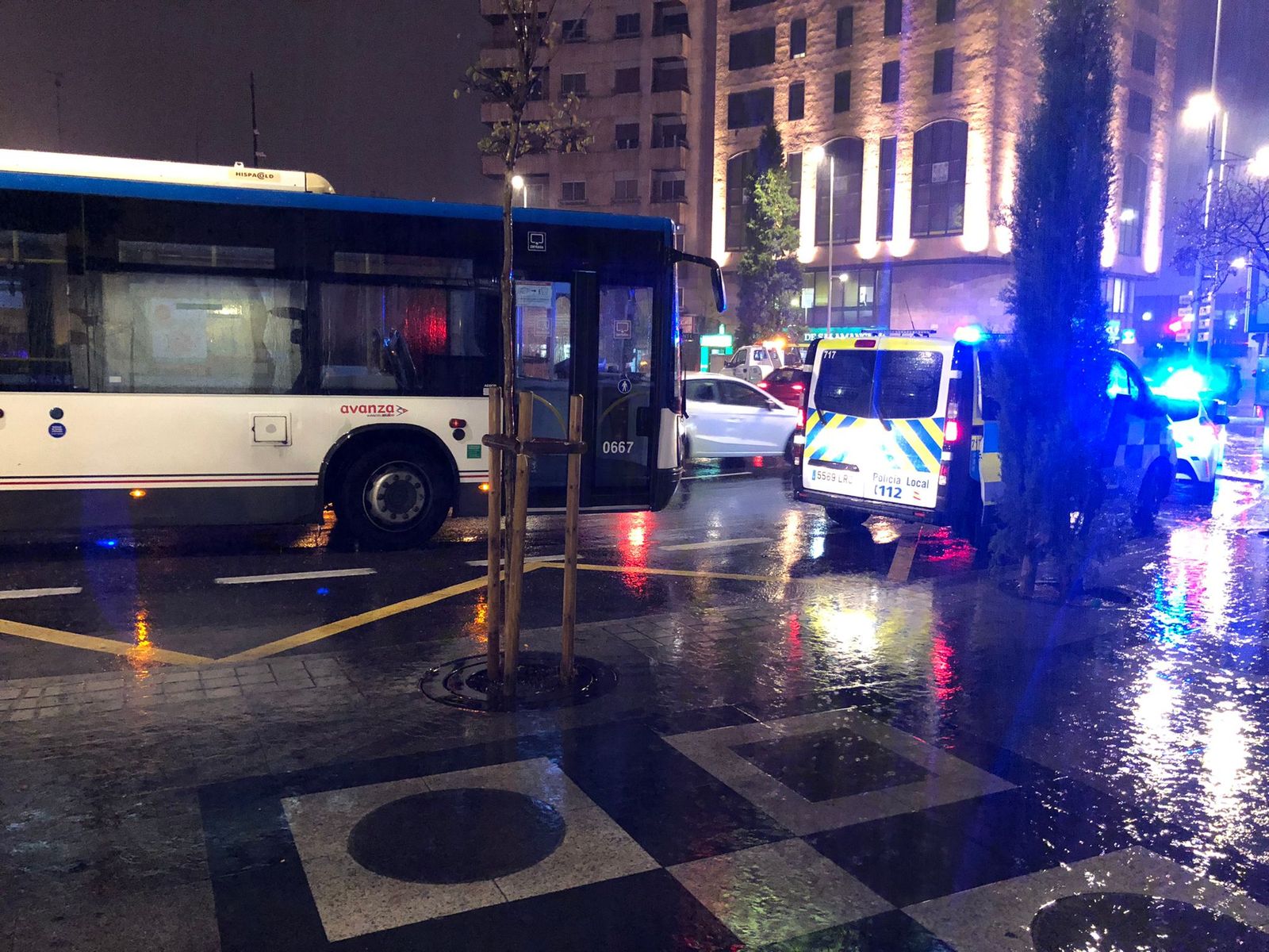 Bus accidentado Puerta Zamora