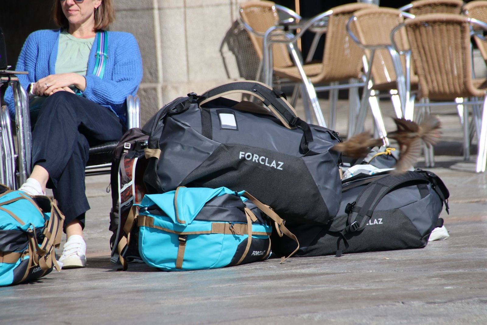 Maletas de turistas. Foto de archivo