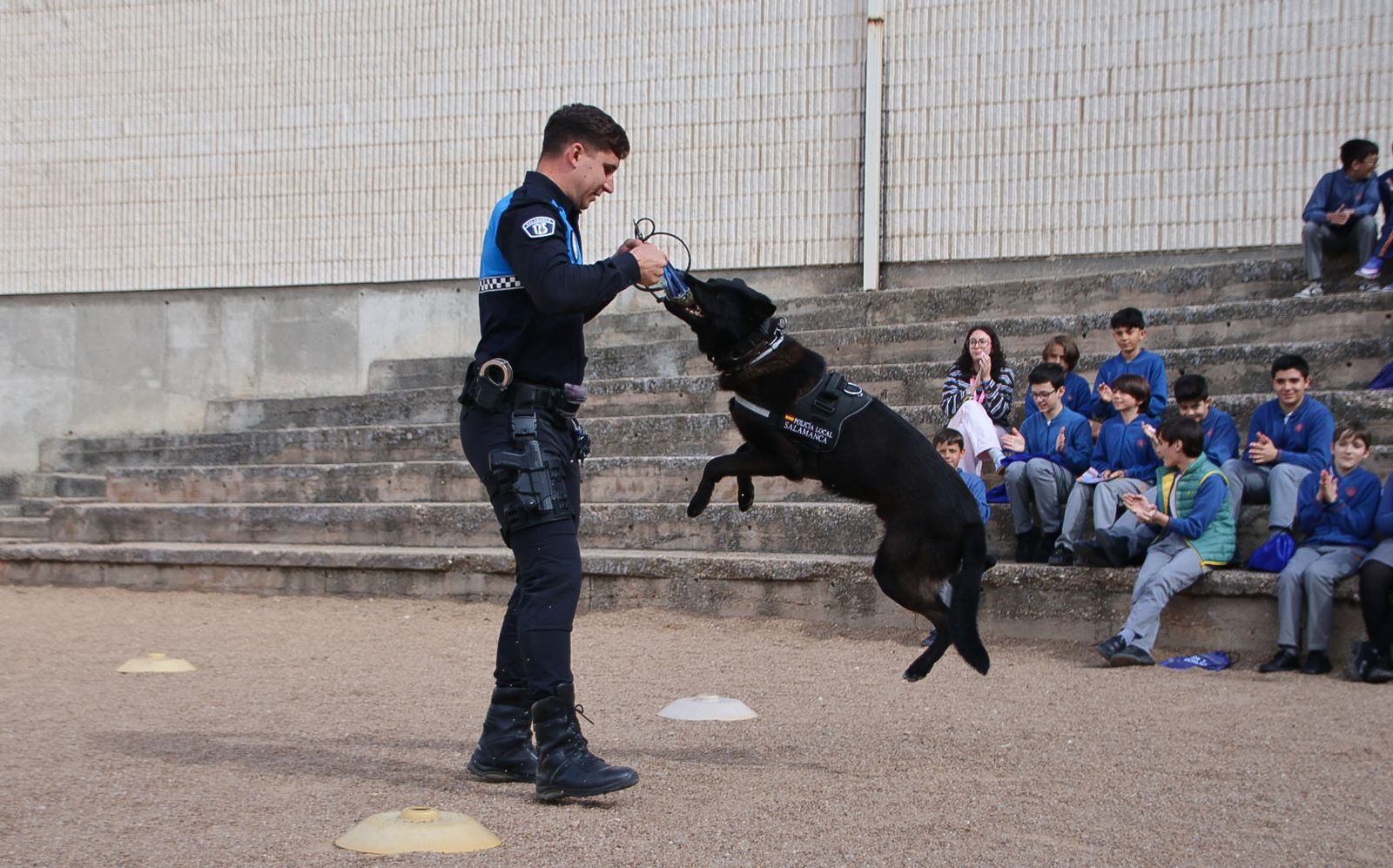 Reportaje perros Policía Local "semillas de conciencia"