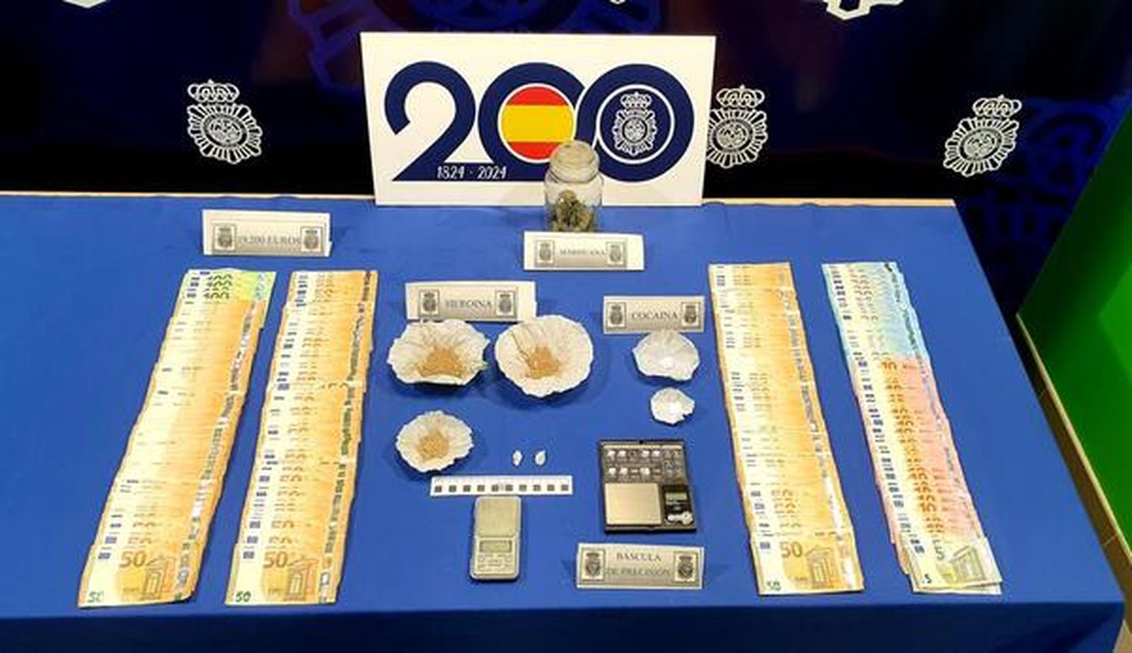 Material incautado en Valladolid