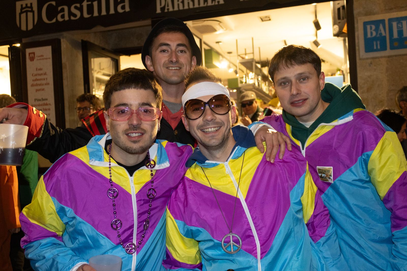 Salamanca de noche, sábado del Carnaval del Toro de Ciudad Rodrigo