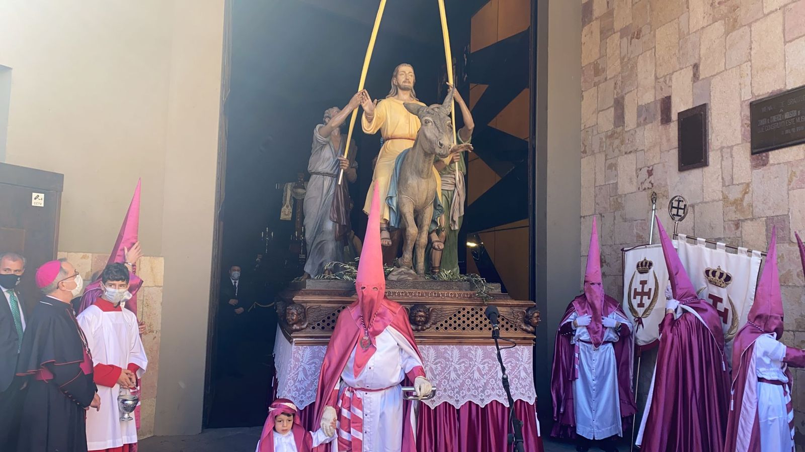La Borriquita sale del Museo de Semana Santa de Zamora