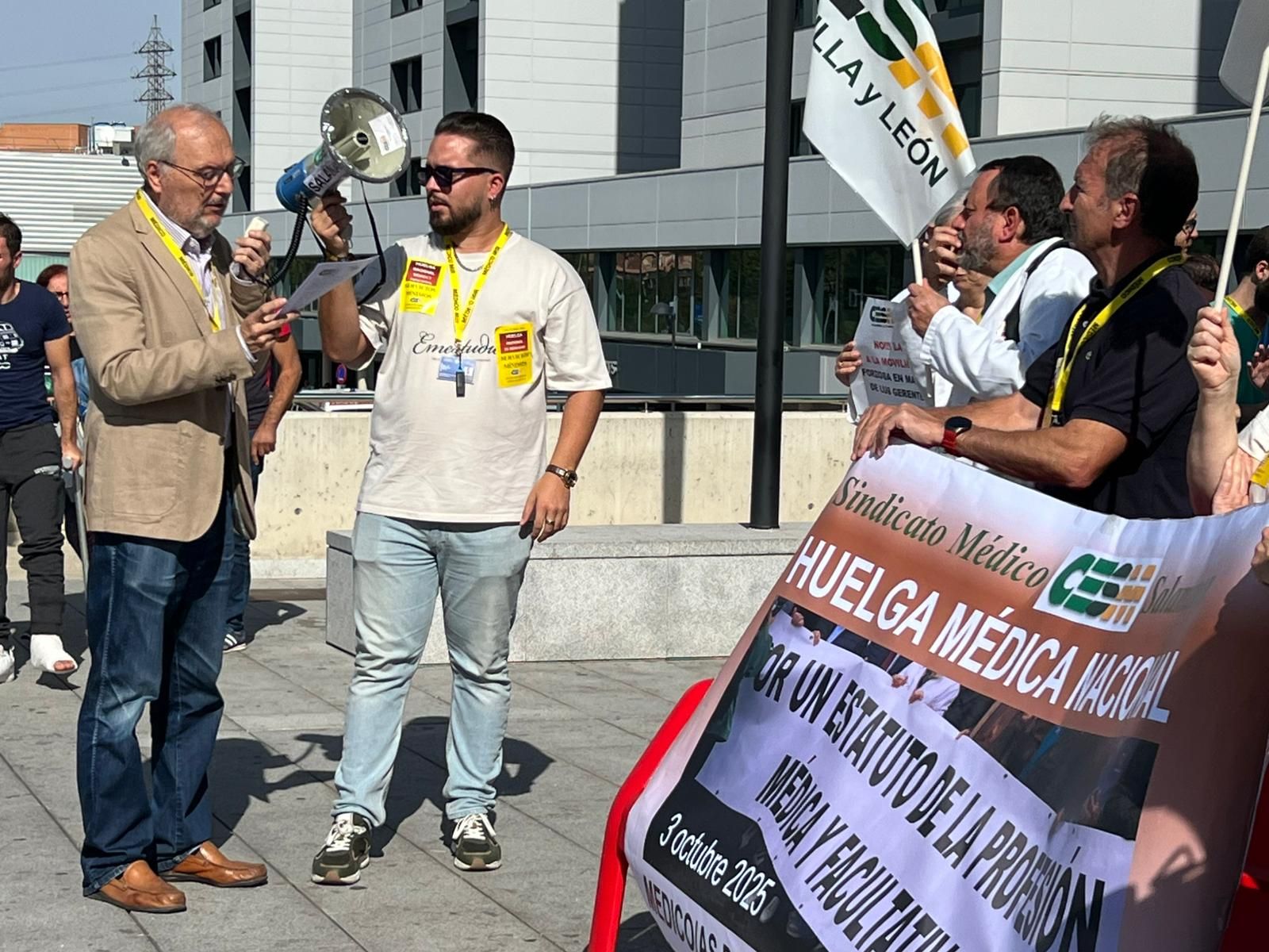Huelga de médicos contra el borrador de Estatuto Marco en Salamanca 3 de octubre