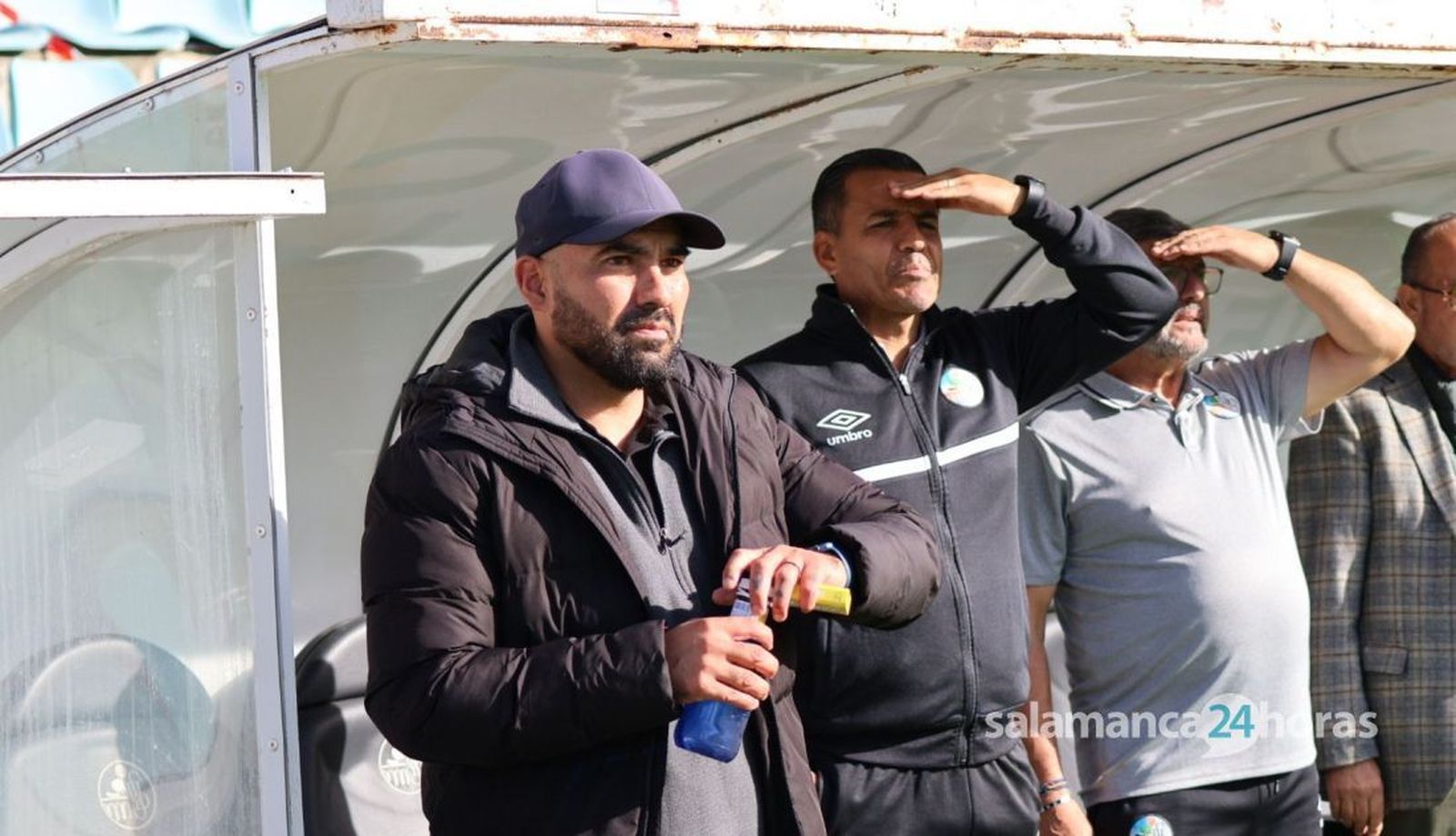 Jehú Chiapas en el banquillo del Salamanca CF UDS