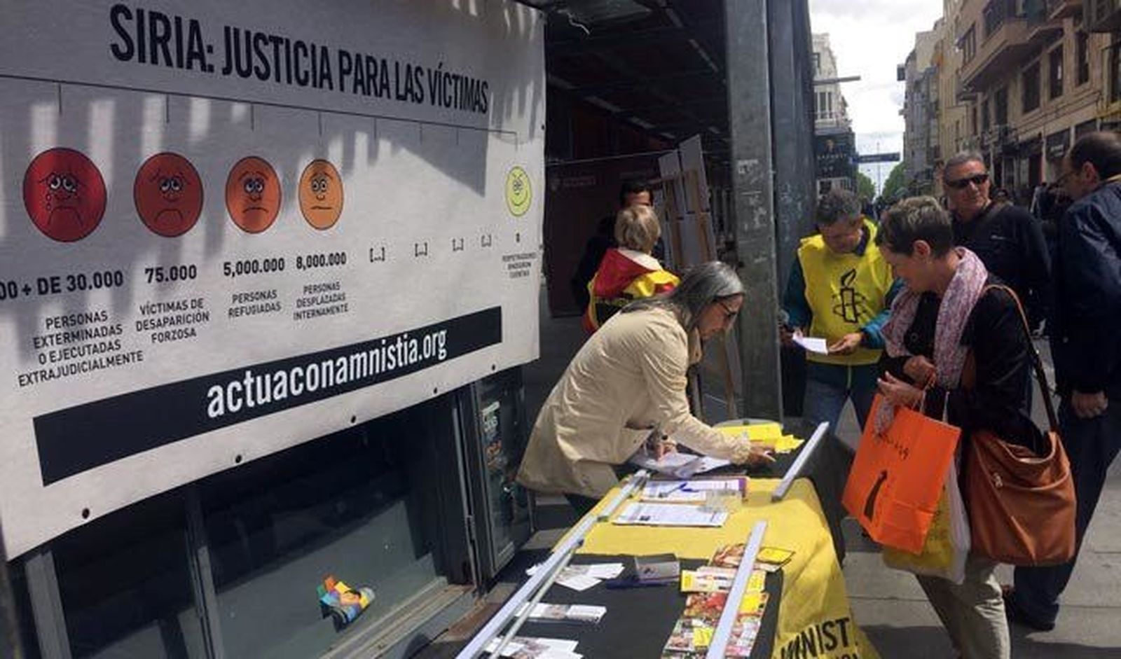 Firmas para pedir justicia para las víctimas de la guerra de Siria