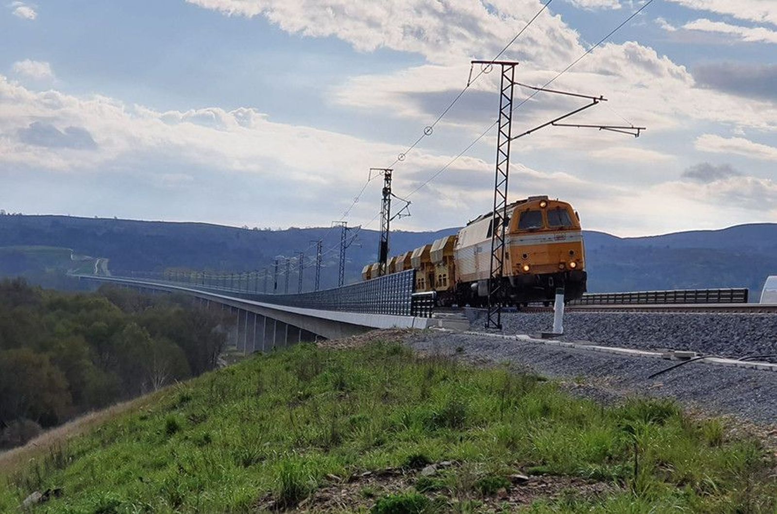 Viaducto Requejo Prueba de carga