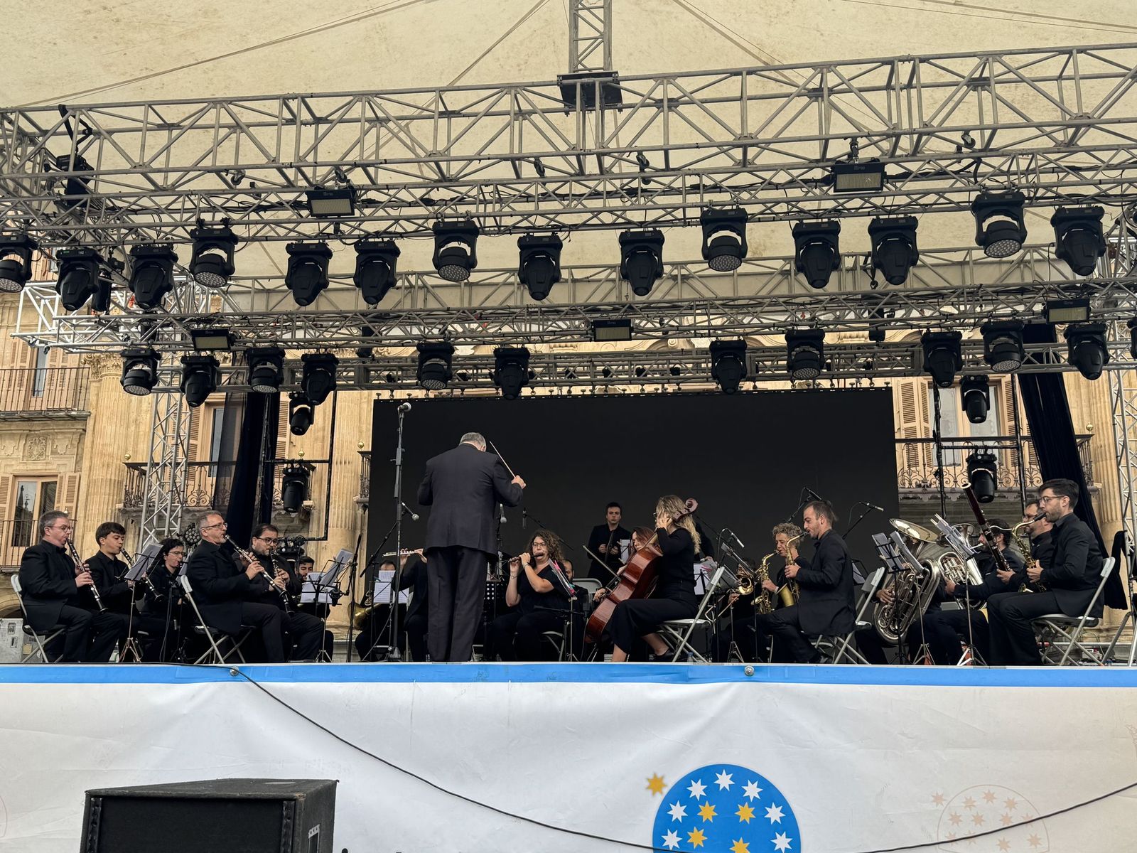 La Banda Municipal de Música en la Plaza Mayor