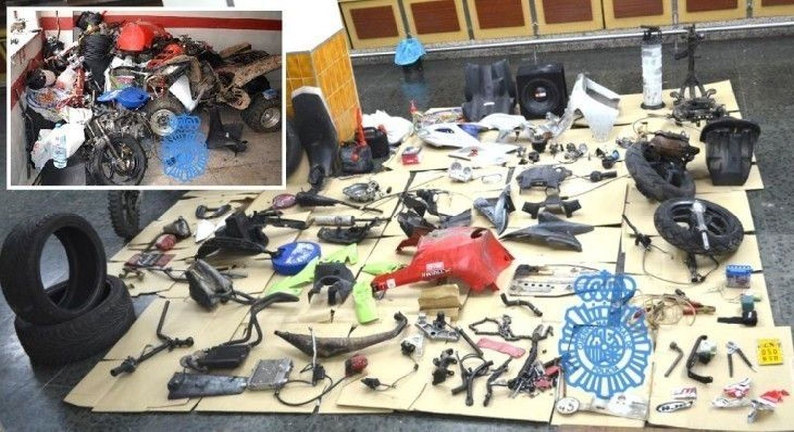 Cinco jóvenes detenidos por robar motos y quads que desguazaban para vender las piezas