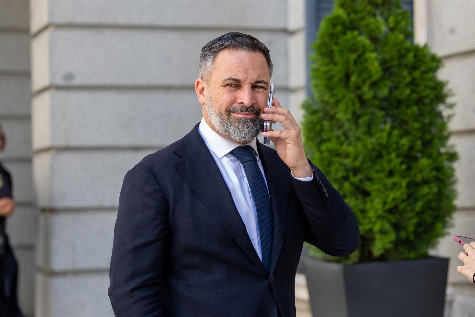 El líder de Vox, Santiago Abascal
