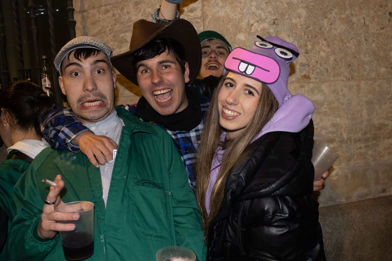 Salamanca de noche, sábado del Carnaval del Toro de Ciudad Rodrigo