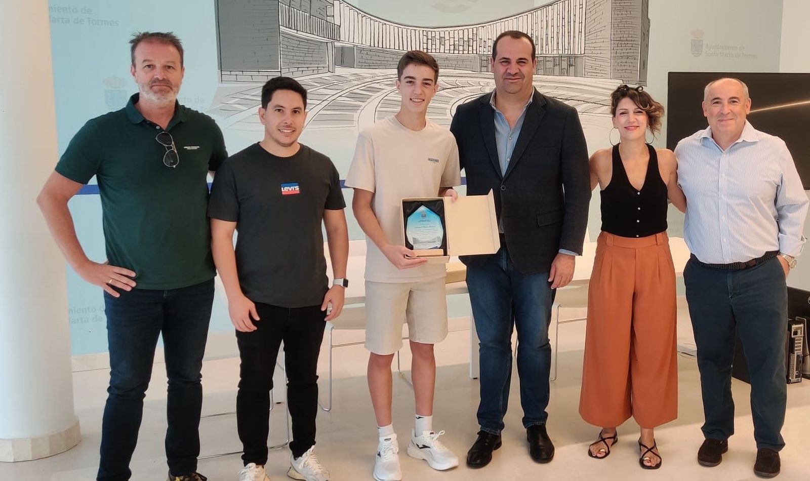 Recepción Samuel Rivas en Santa Marta de Tormes