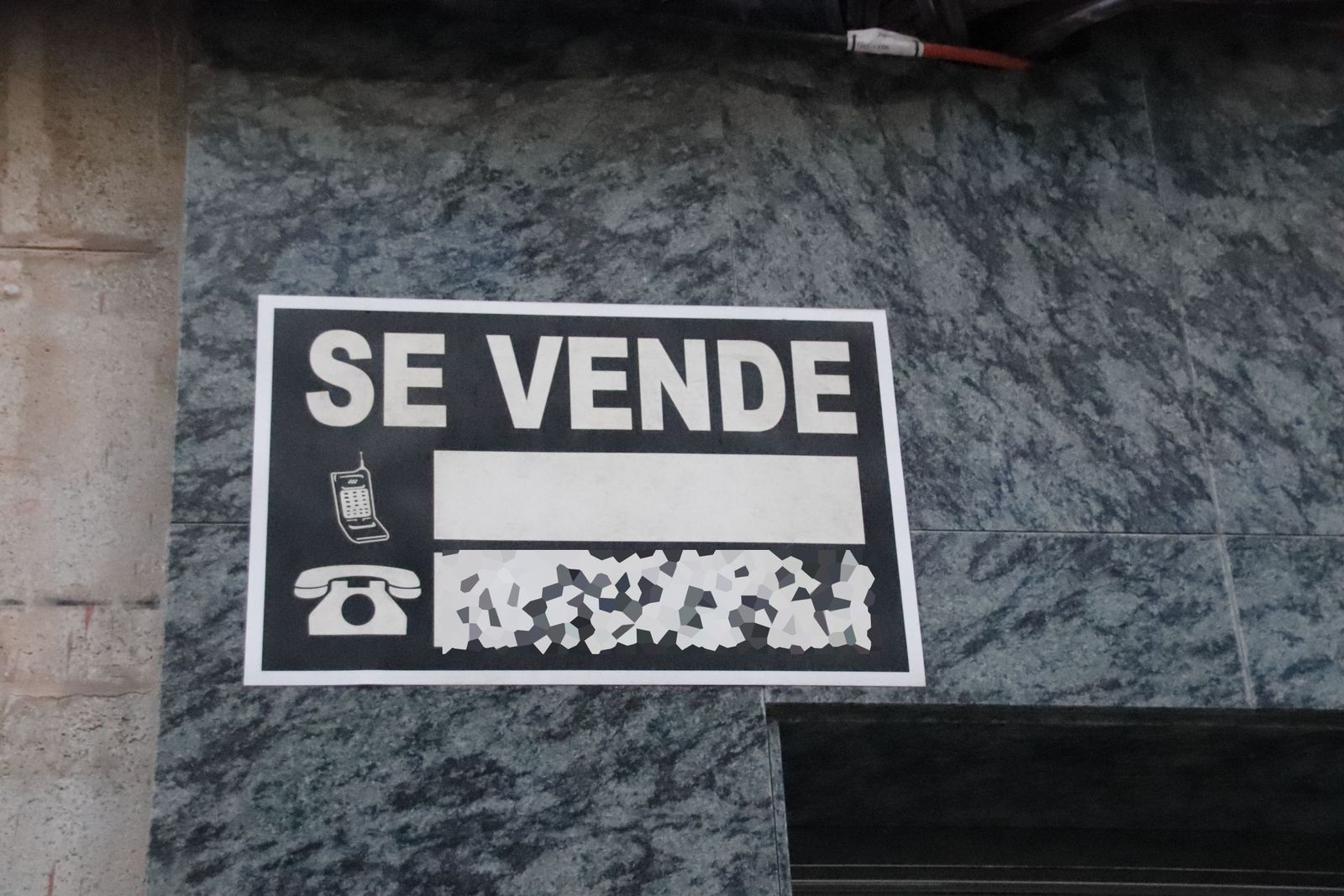 Cartel de 'Se vende'