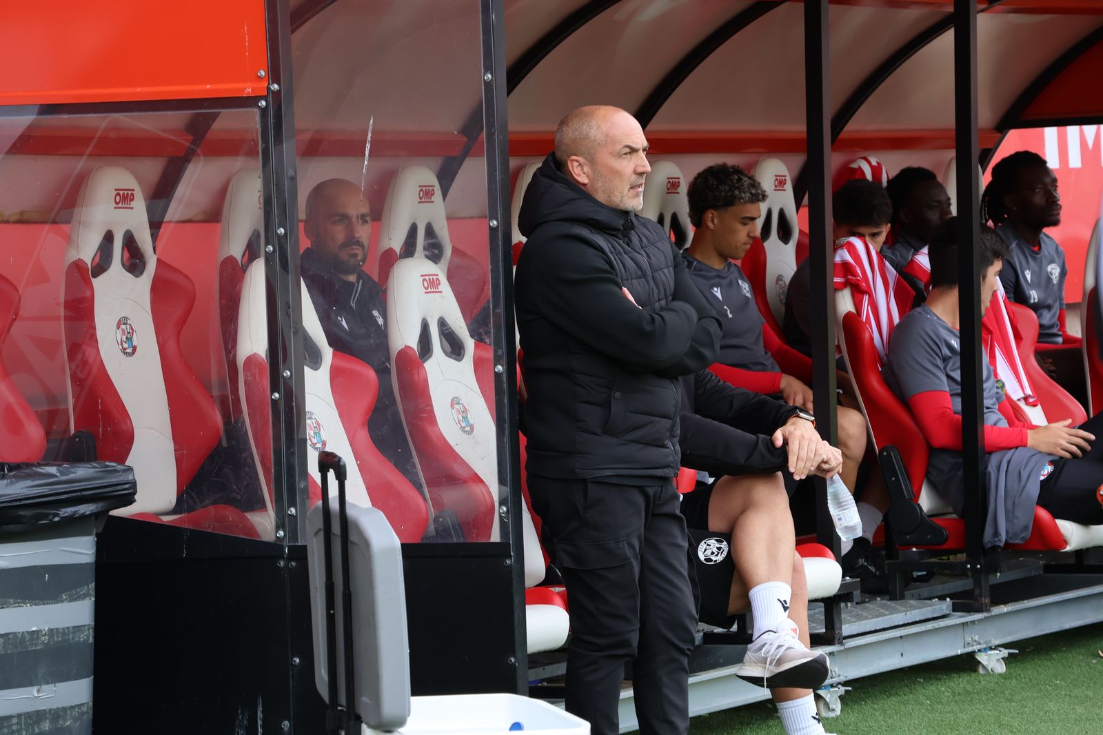 Juan Sabas en el banquillo Zamora CF.Archivo