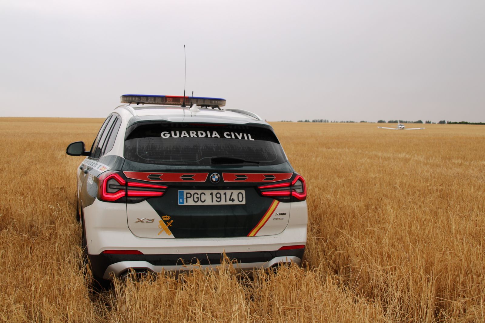 Aterrizaje forzoso de una avioneta de Matacán en Rágama