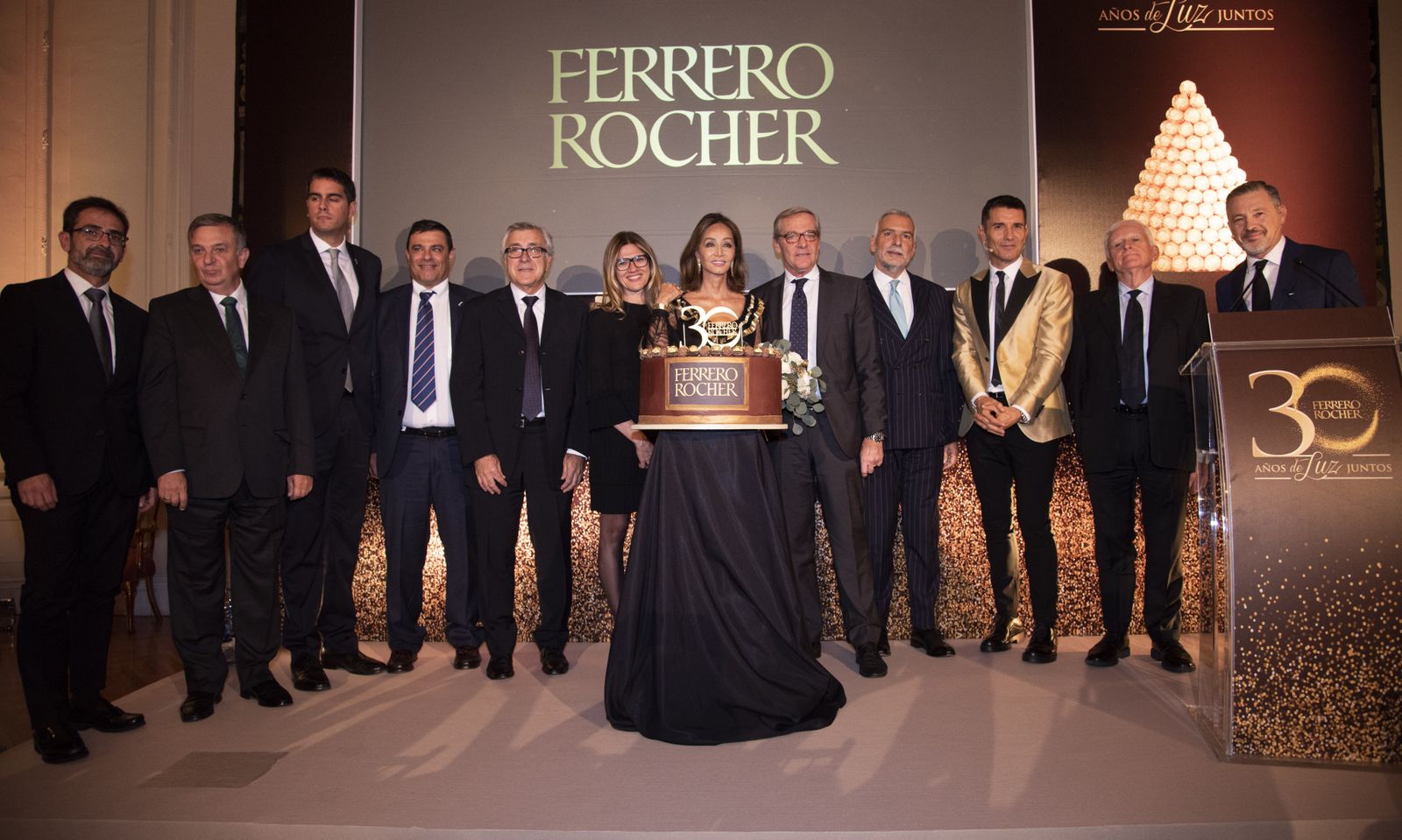 Directivos de Ferrero y los alcaldes de los pueblos