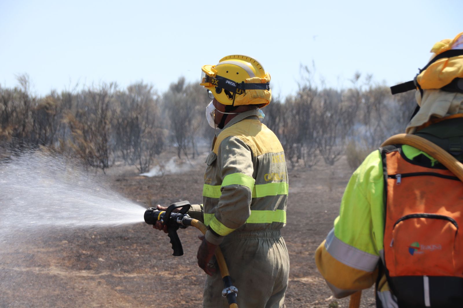 Imagen del incendio en San Felices de los Gallegos