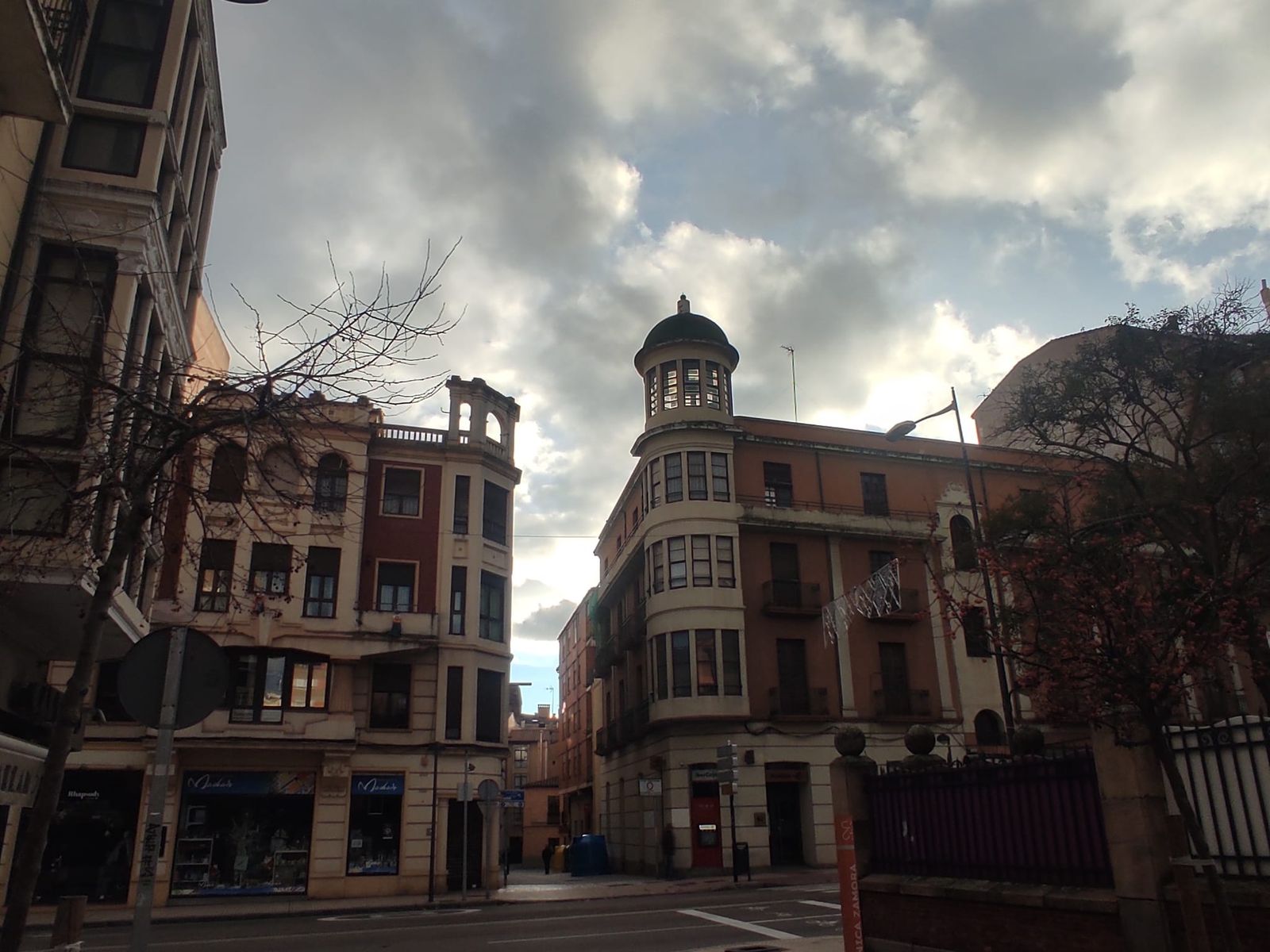 Tiempo nubes Zamora frío invierno