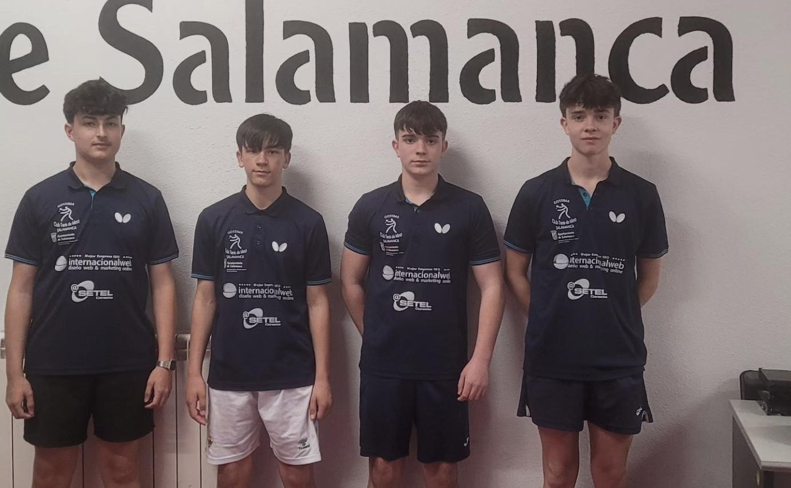 Daniel Cabezas, Alberto Zorita, Adolfo Prieto y Martin Sevillano, de Gossima, en el Open de Primavera de Salamanca