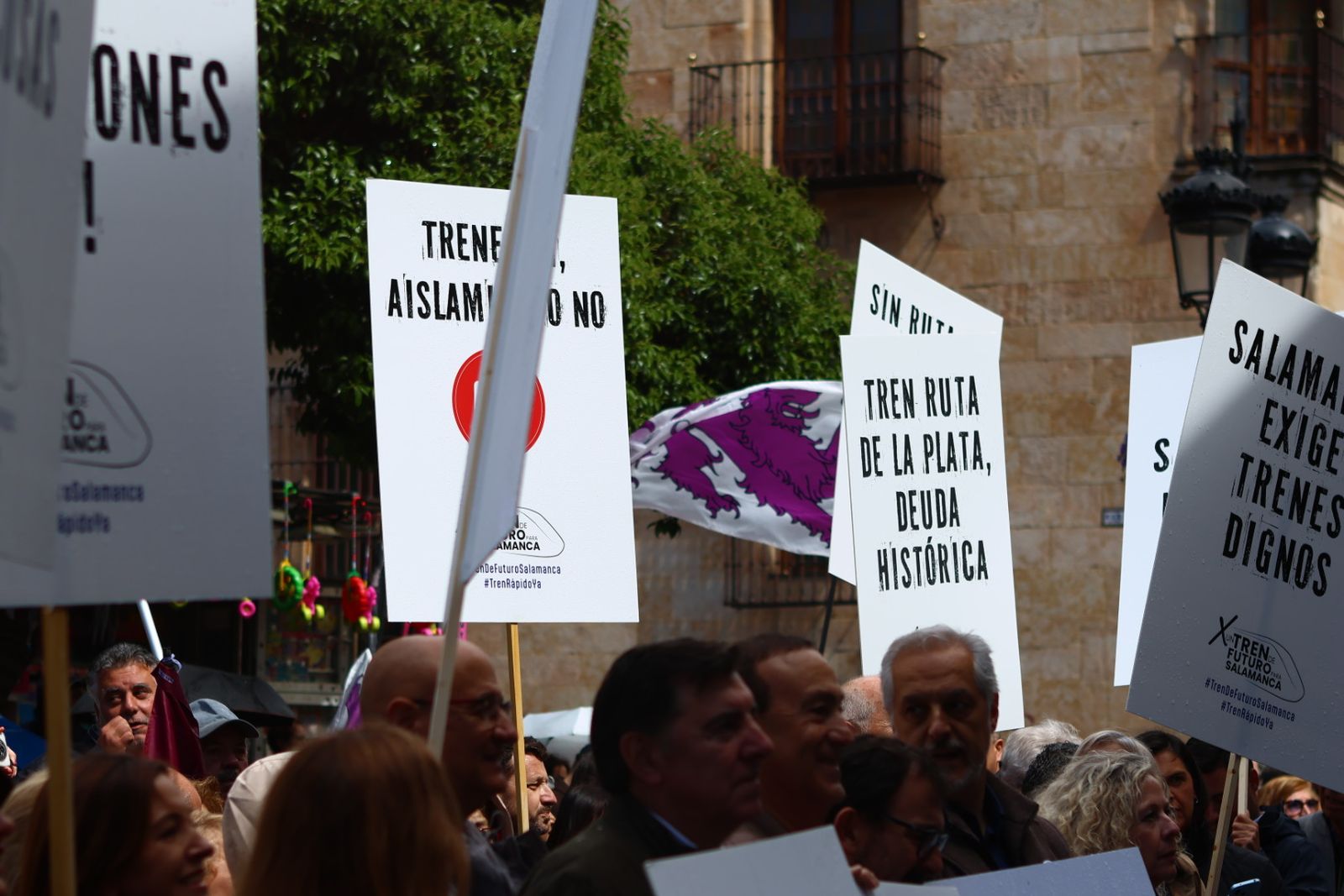 Protesta del 10 de mayo por unas mejores conexiones ferroviarias en Salamanca