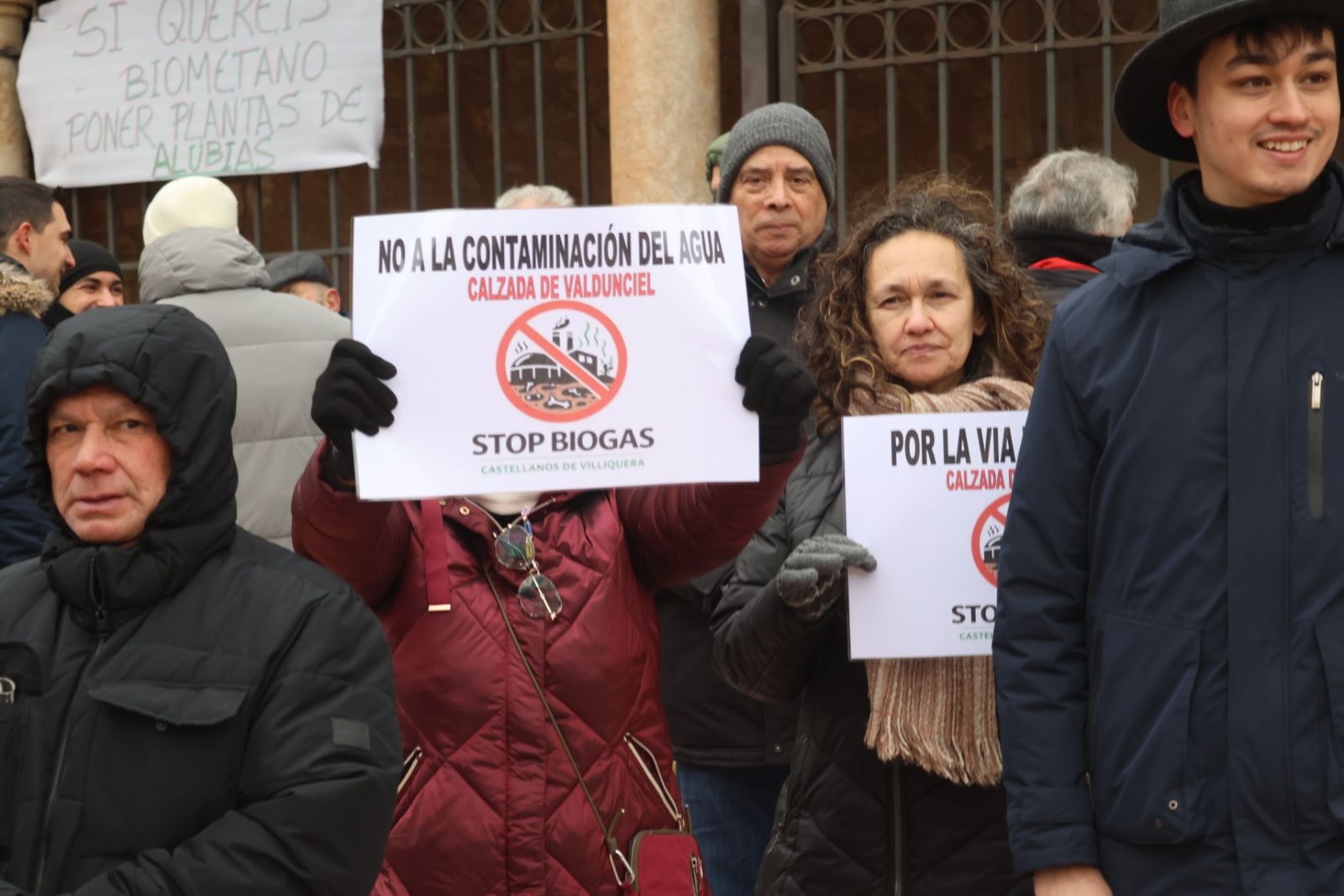 Protesta ciudadana por la planta de biogas en Castellanos de Villiquera