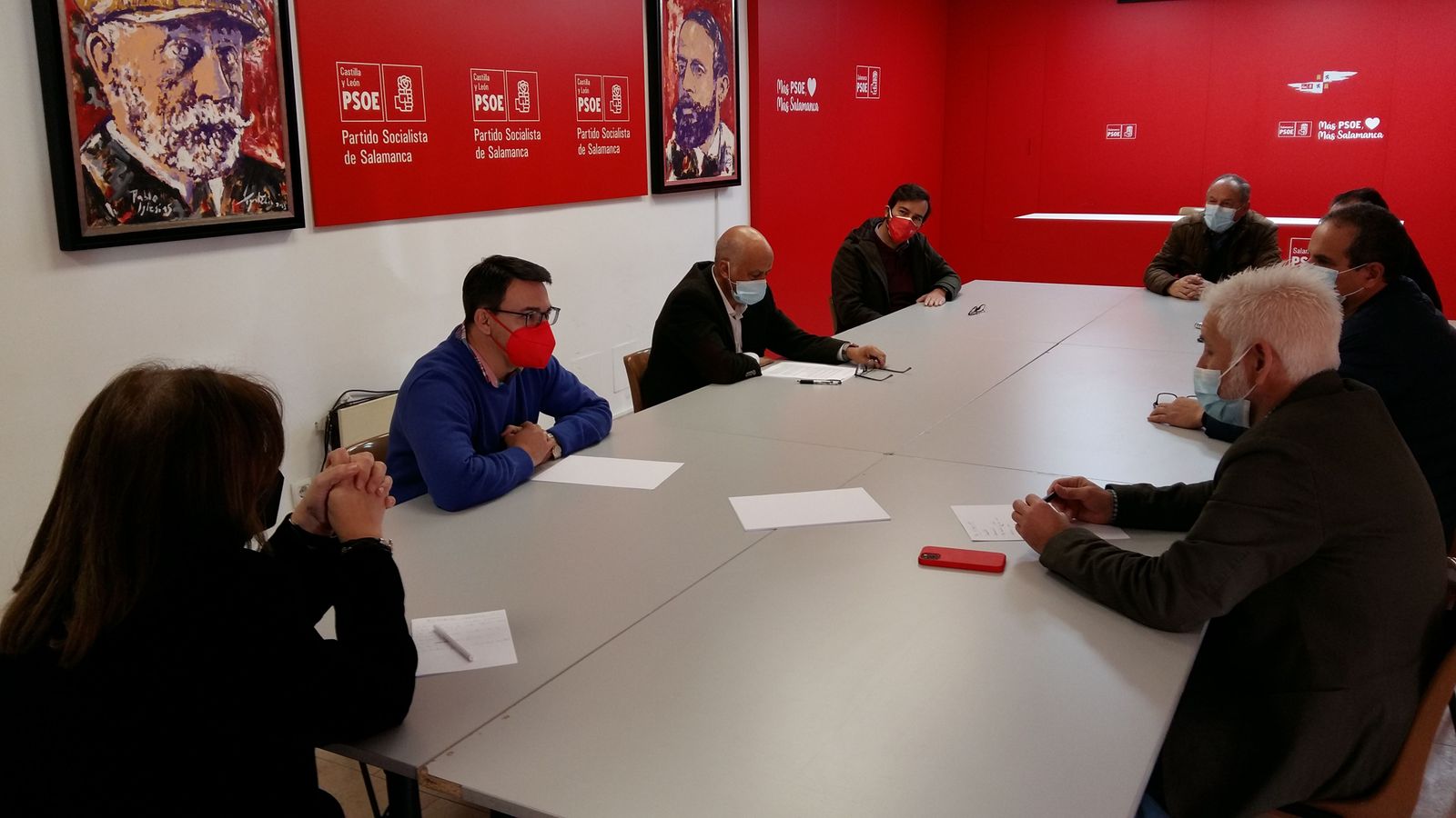 Reunión entre el PSOE y UGT