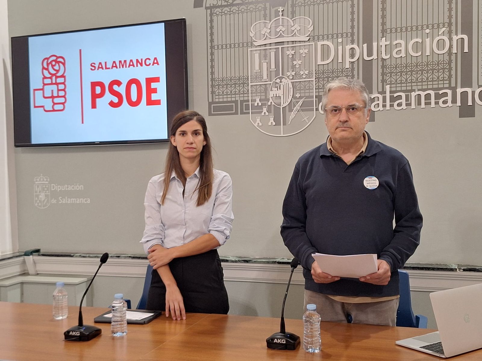 Miryam Tobal y Fernando Rubio en la Diputación