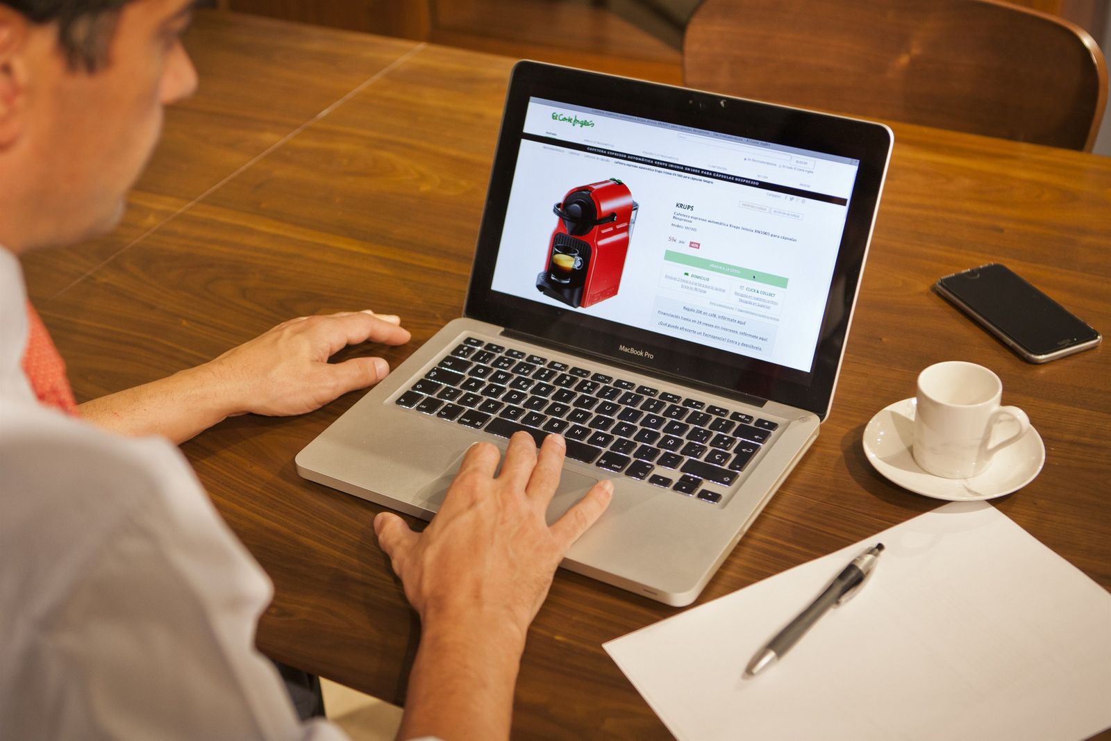 Compras online. Foto de archivo