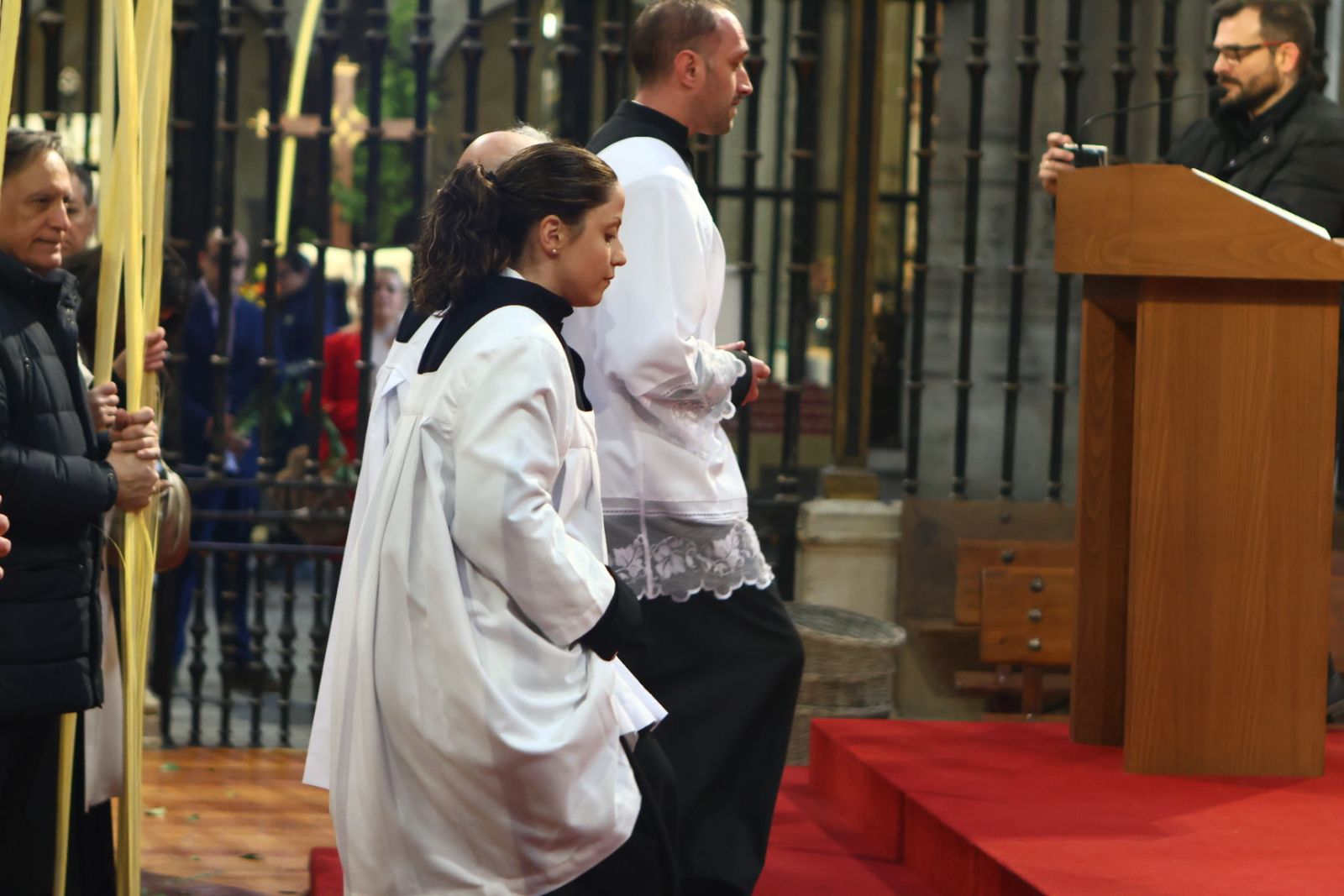 Bendición de palmas con motivo del Domingo de Ramos