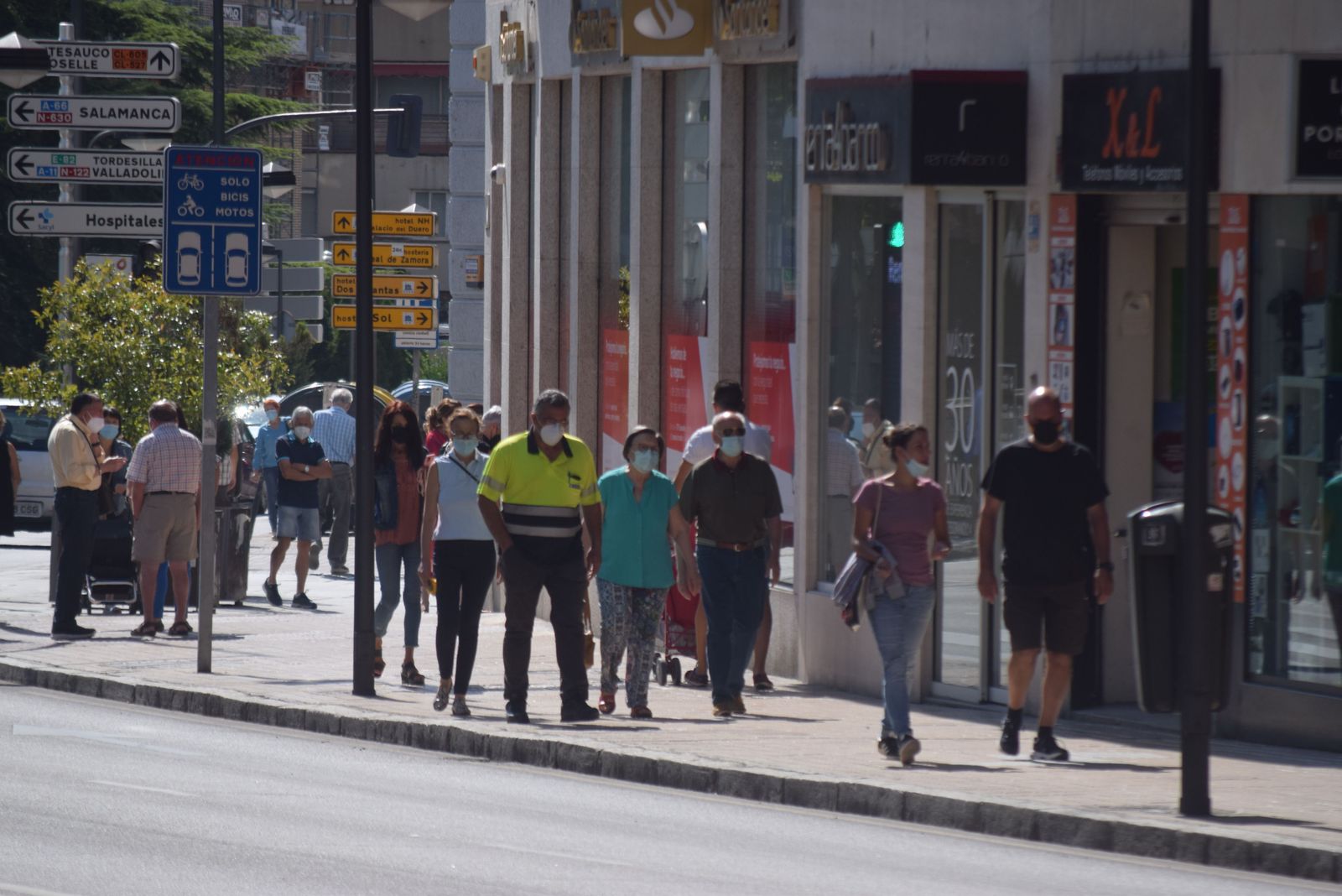 Un grupo de zamoranos pasea por Alfonso IX