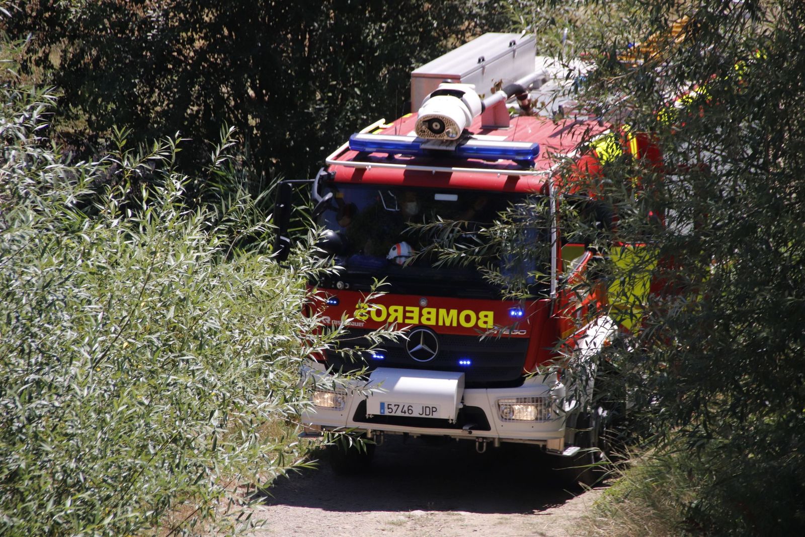 Camión de bomberos. Foto de archivo.