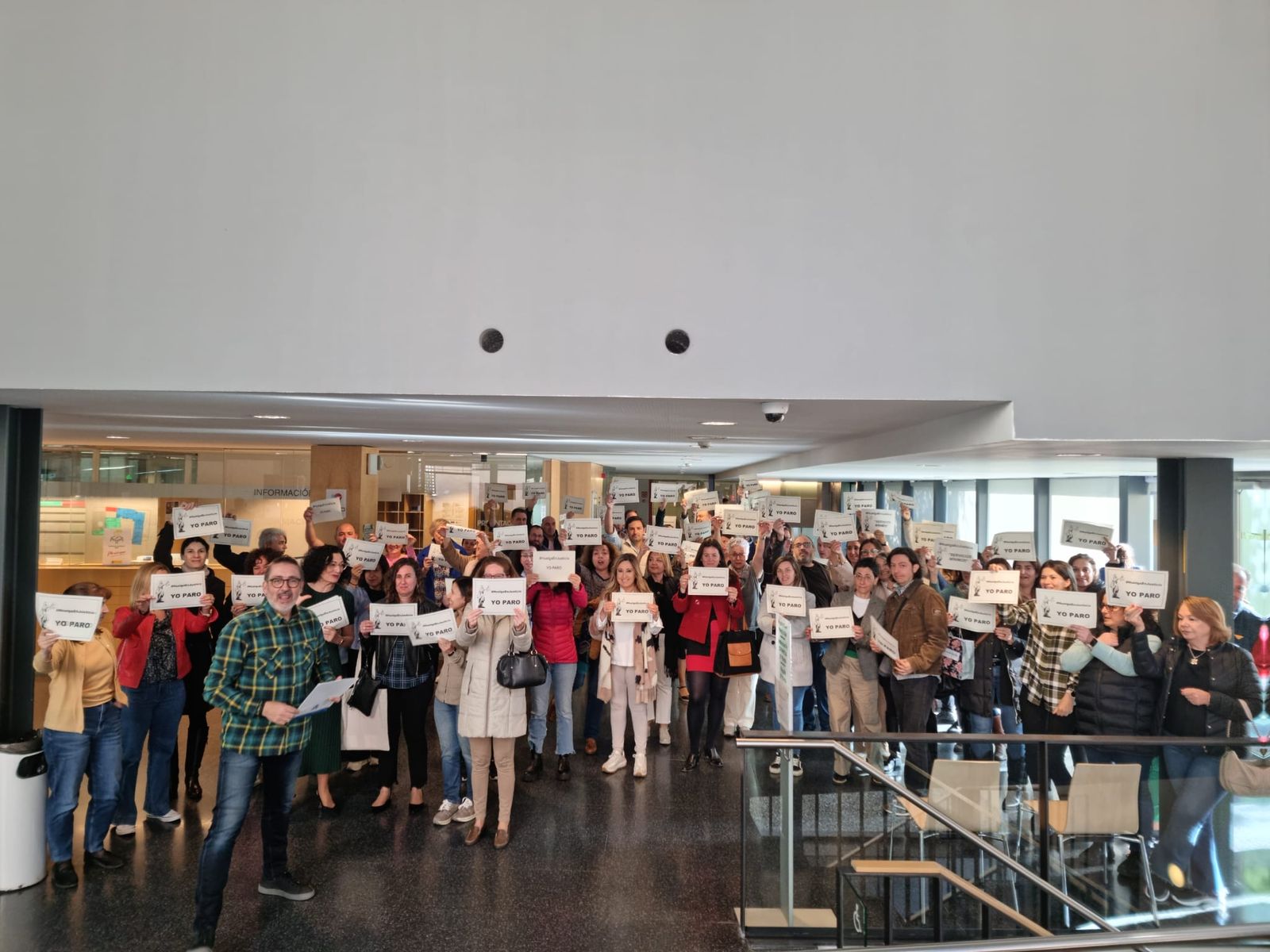 Huelga de funcionarios de la Administración de Justicia en los Juzgados de la plaza de Colón de Salamanca. Foto de archivo