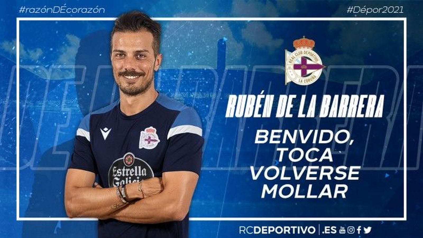 Rubén de la Barrera, nuevo entrenador del Deportivo