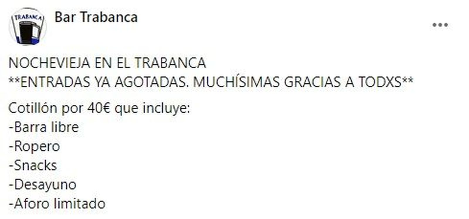 Imagen del Bar Trabanca