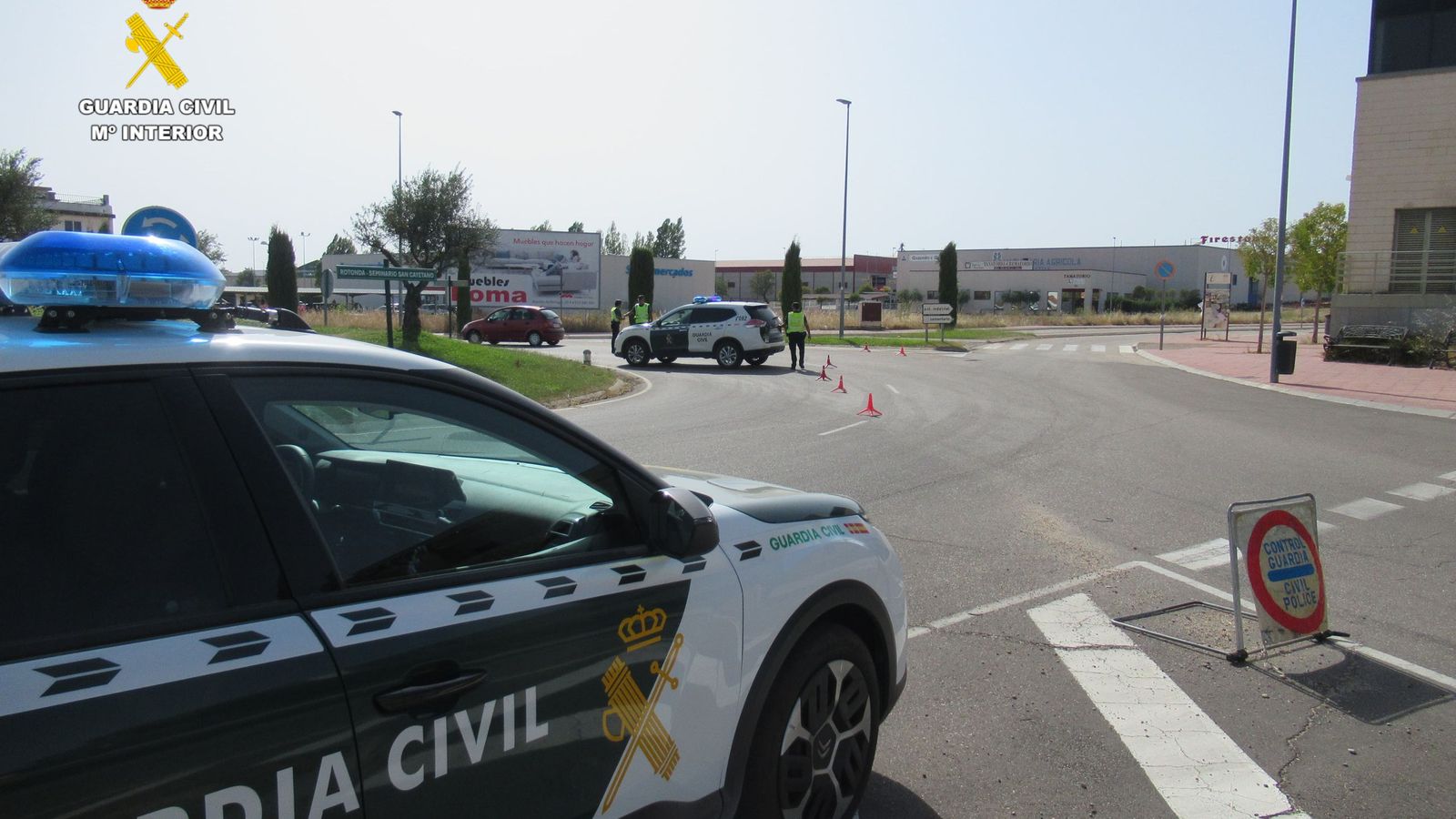 Guardia Civil en Guijuelo. Foto de archivo