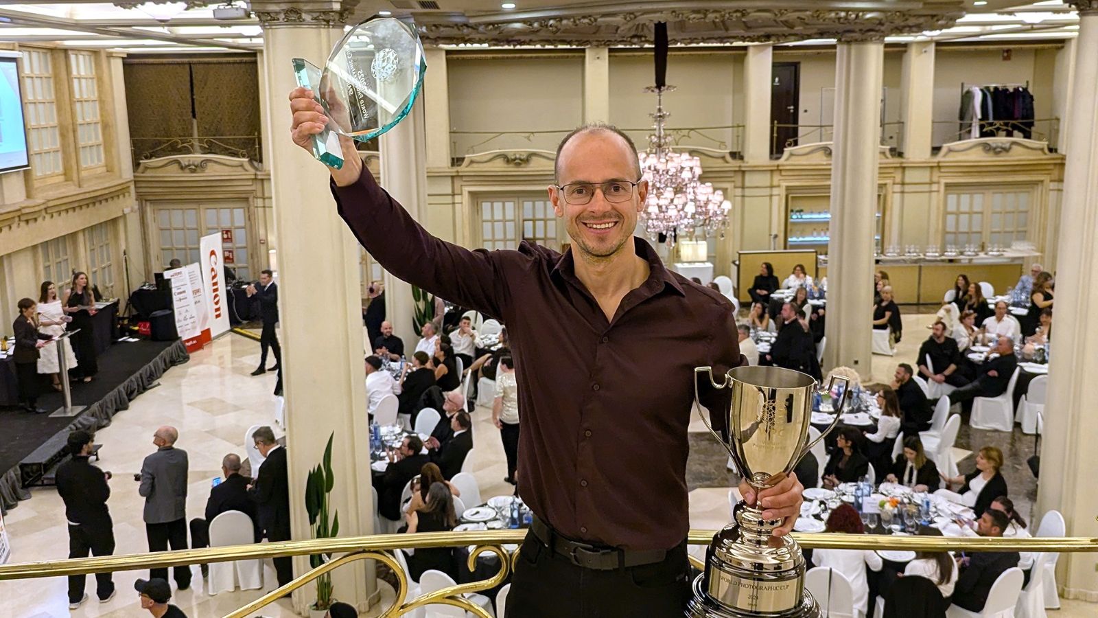 José Vicente en la gala de la Federacion Española en la Coruña donde entregaron los trofeos del año pasado año