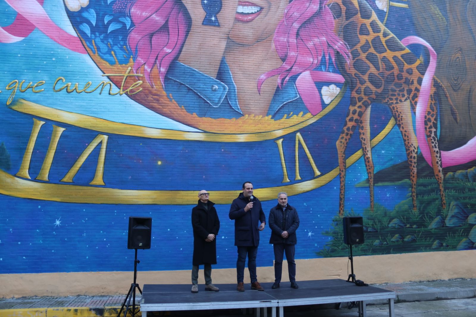 Inauguración mural "Haz que cuente" en Santa Marta