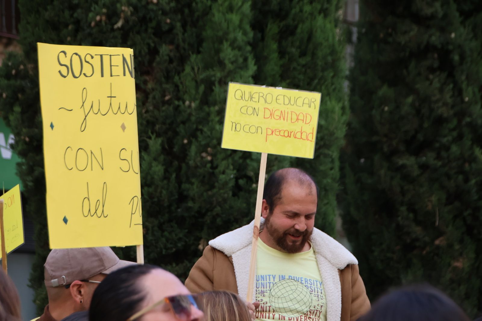 Concentración en la huelga de Educación Infantil
