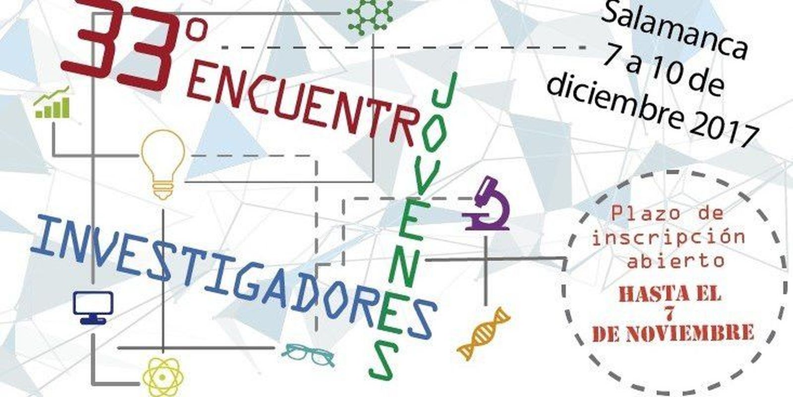 La preinscripción para el XXXIII Encuentro de Jóvenes Investigadores finaliza este domingo