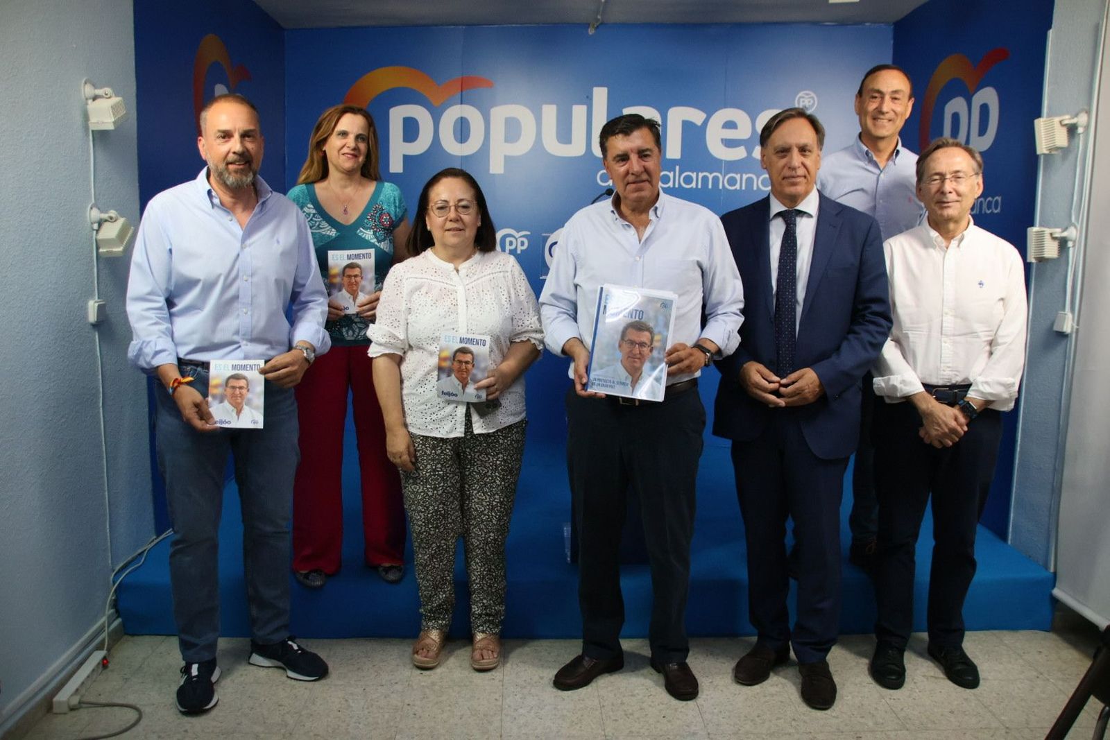 José Antonio Bermúdez de Castro y Bienvenido de Arriba, ofrecen una rueda de prensa para valorar las principales líneas del programa con el que el PP concurre a las elecciones del 23 de julio