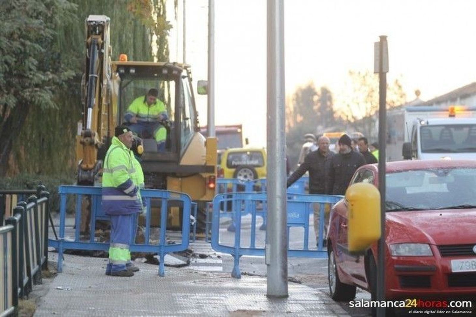 Nuevo reventón de tuberías en la avenida Juan de Austria