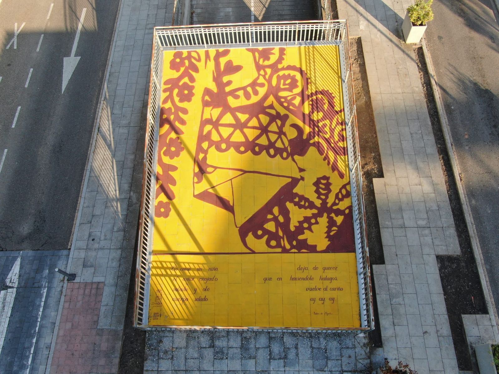 Uno de los nuevos murales en Zamora